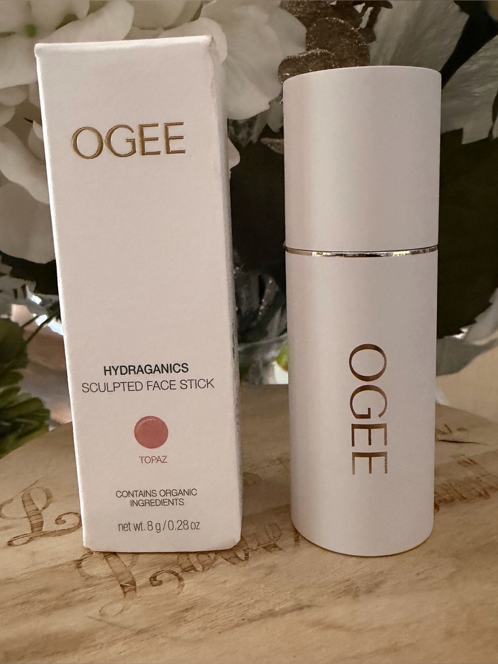 OGEE TOPAZ SCULPTED FACE STICK organic ingredients NIB .28 oz
